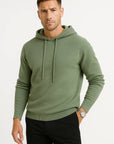 Men's Hoodie Wool Blend Classic Fit Casual Wear
