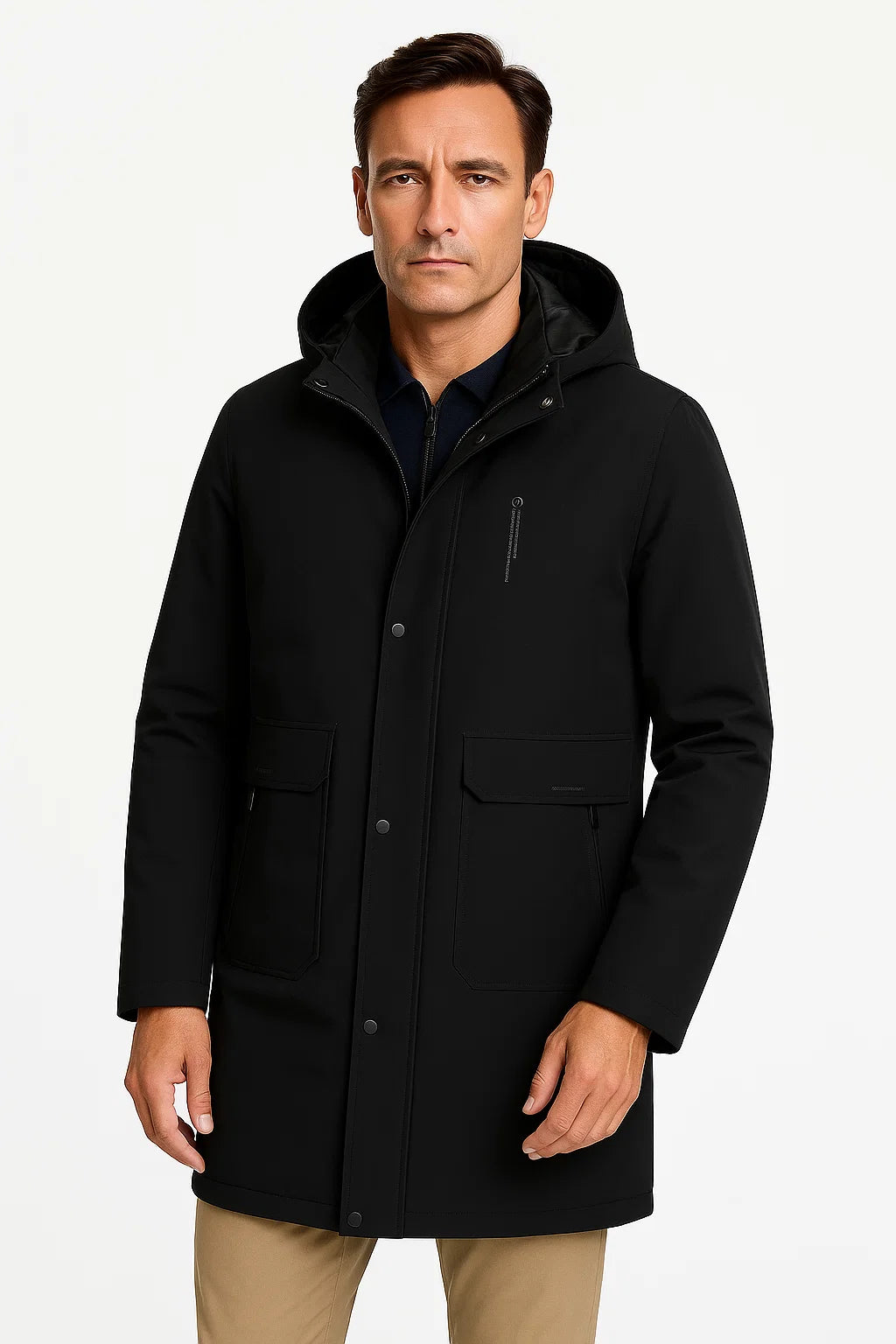 Men's Winter Jacket Faux PU Business Casual