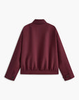 Women's Bomber Jacket Lightweight Zipper Long Sleeve Loose Fit