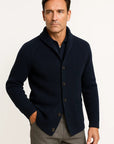 Mens Cardigan Wool Knit Buttoned Casual Comfortable Fit 6