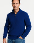 Mens Cashmere Sweater 100% Cashmere Long Sleeve Gray 6