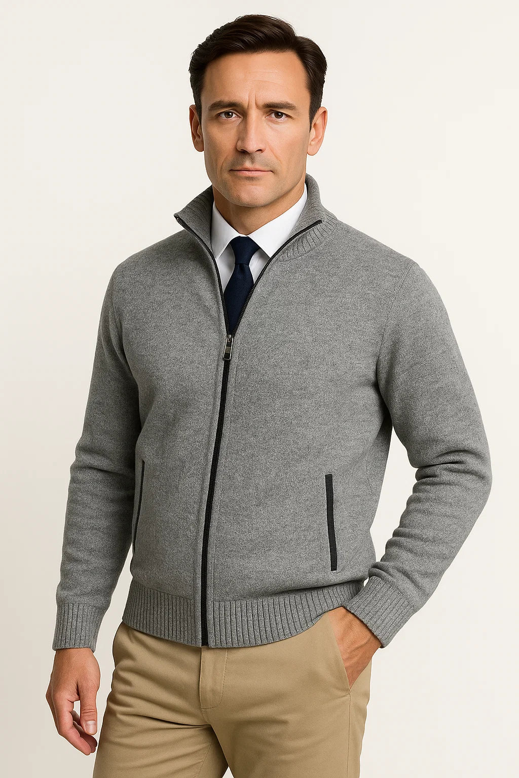 Mens Fleece Vest Black Zippered Comfortable Layered Piece 3