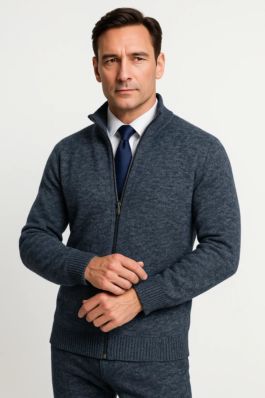 Mens Fleece Vest Black Zippered Comfortable Layered Piece 4