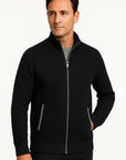 Mens Fleece Vest Black Zippered Comfortable Layered Piece 6
