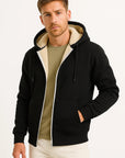 Mens Classic Coat Polyester Dark Green for Fall and Winter 4
