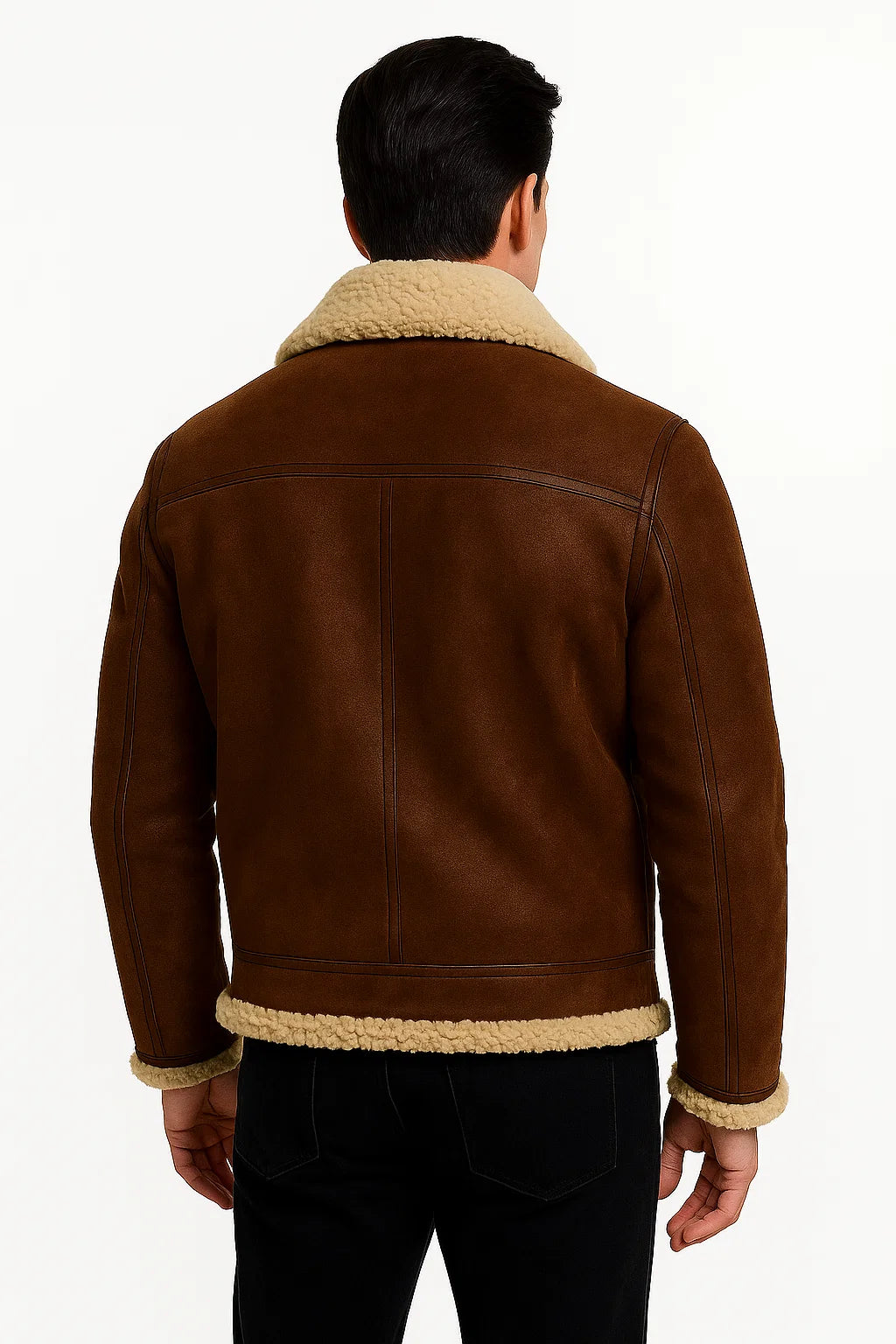 Mens Leather Jacket Lambskin Tailored Fit Warm Stylish Outerwear 2