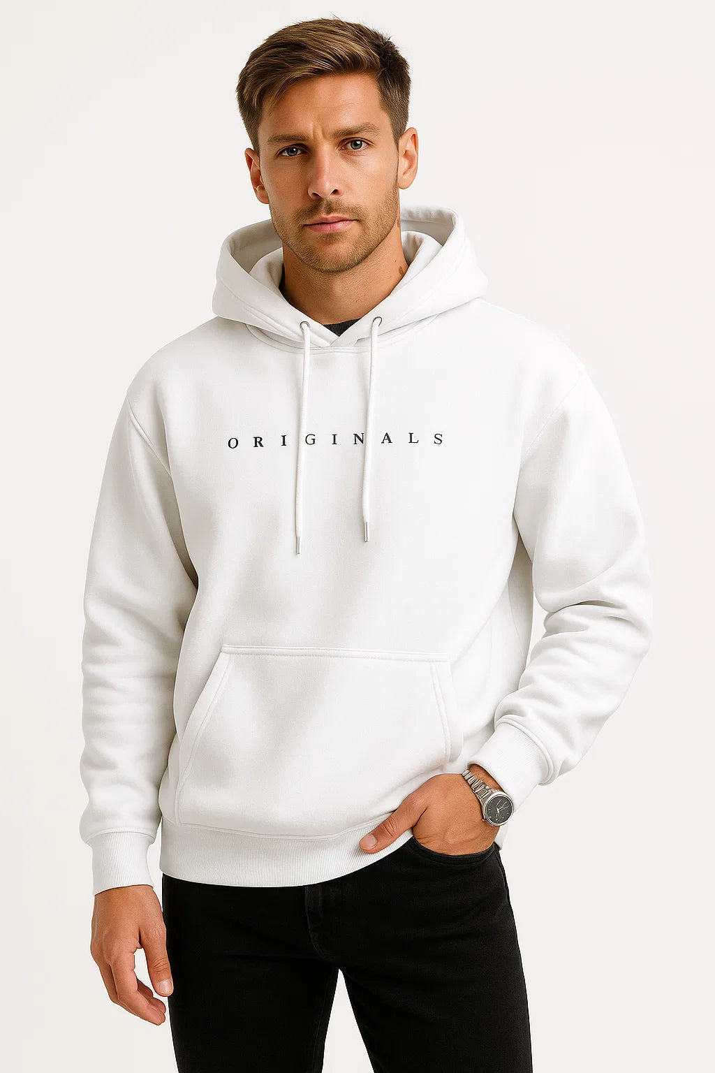 Mens Oversized Hoodie Polyester Casual Streetwear Athleisure 1