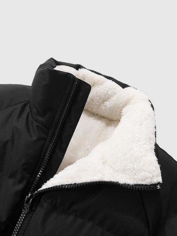 Mens Puffer Jacket Polyester Insulated Casual Winter Wear 5