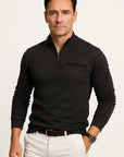 Mens Quarter-Zip Sweater Premium Material Elegant Design 1