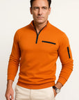Mens Quarter-Zip Sweater Premium Material Elegant Design 2