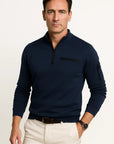 Mens Quarter-Zip Sweater Premium Material Elegant Design 4