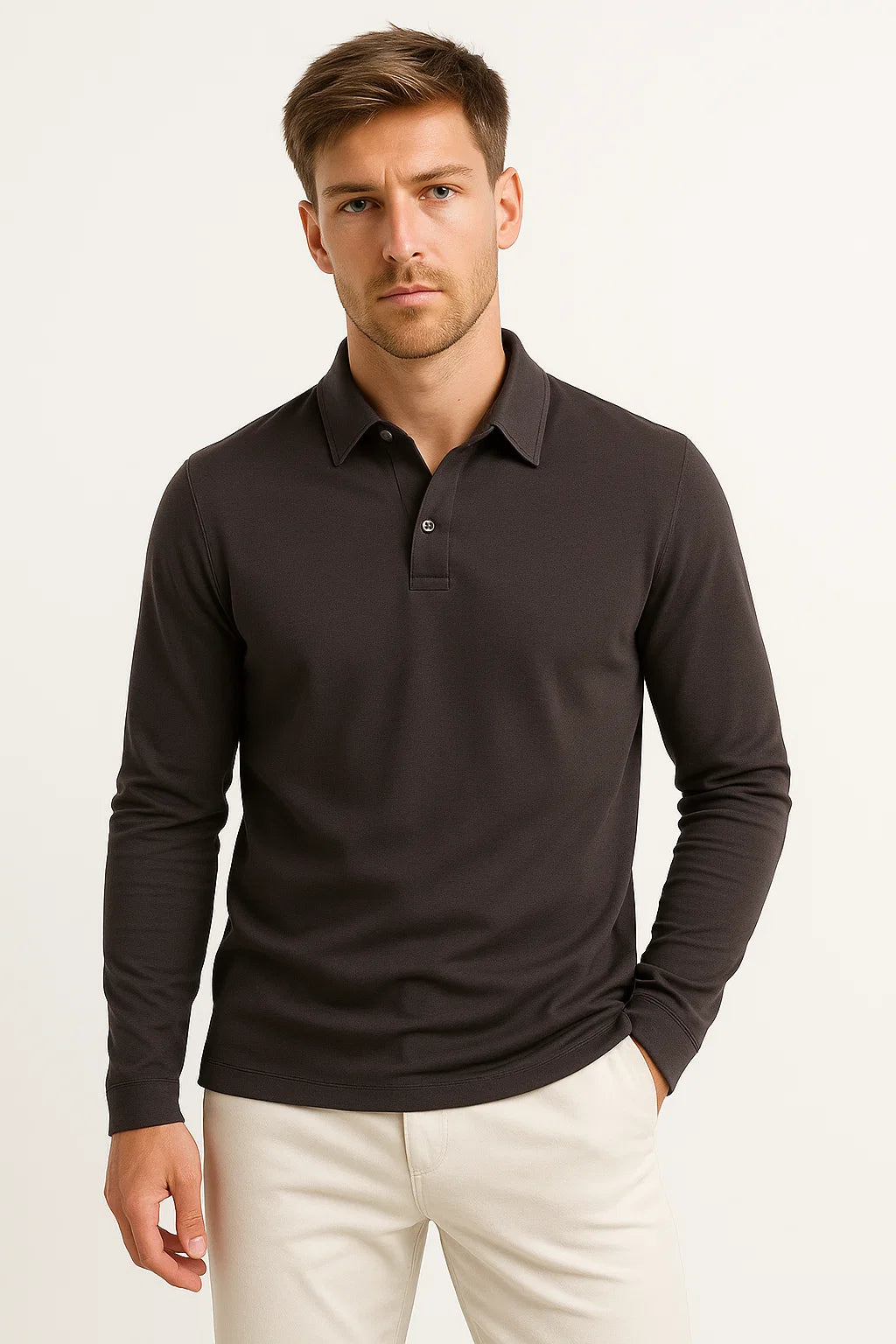 Mens Casual Shirt Cotton Blue Comfortable Stylish Fit Versatile 4