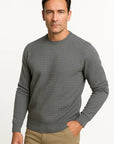 Mens Casual Shirt Cotton Blue Plaid Round Neck Semi-Formal 2