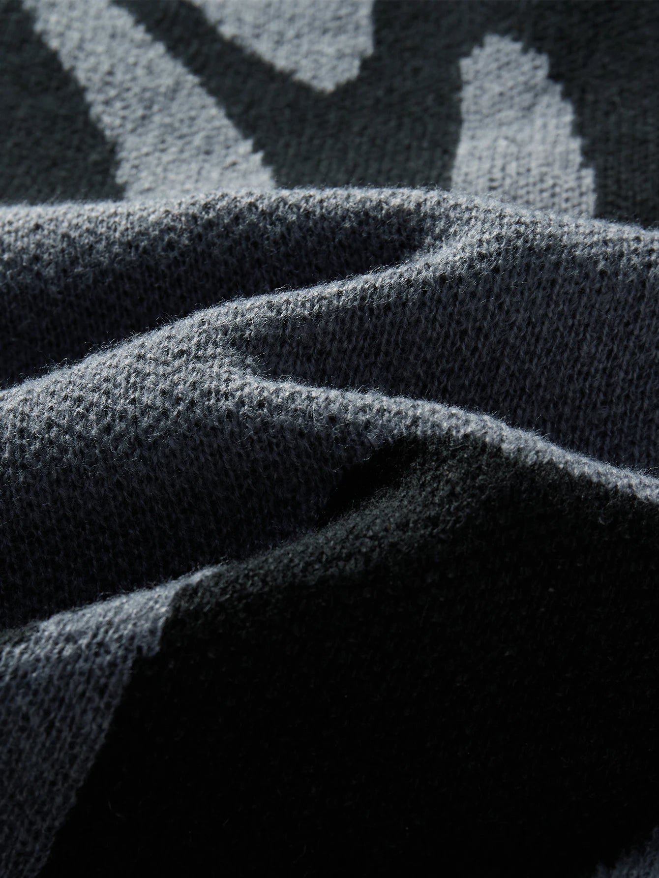 Mens Sweater Wool Lightweight Oversized Abstract Design 3