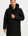 Mens Waterproof Puffer Jacket Insulated Black 1