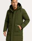 Mens Waterproof Puffer Jacket Insulated Black 4