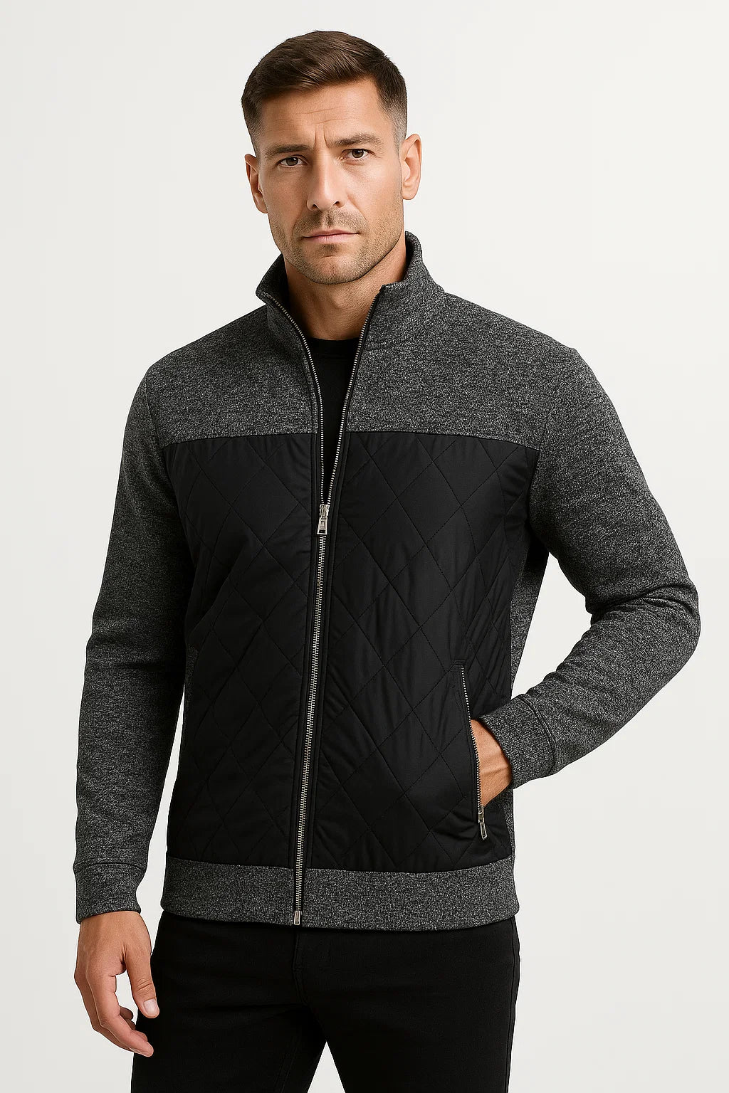Mens Casual Vest Lightweight Fabric Zipper Design 3