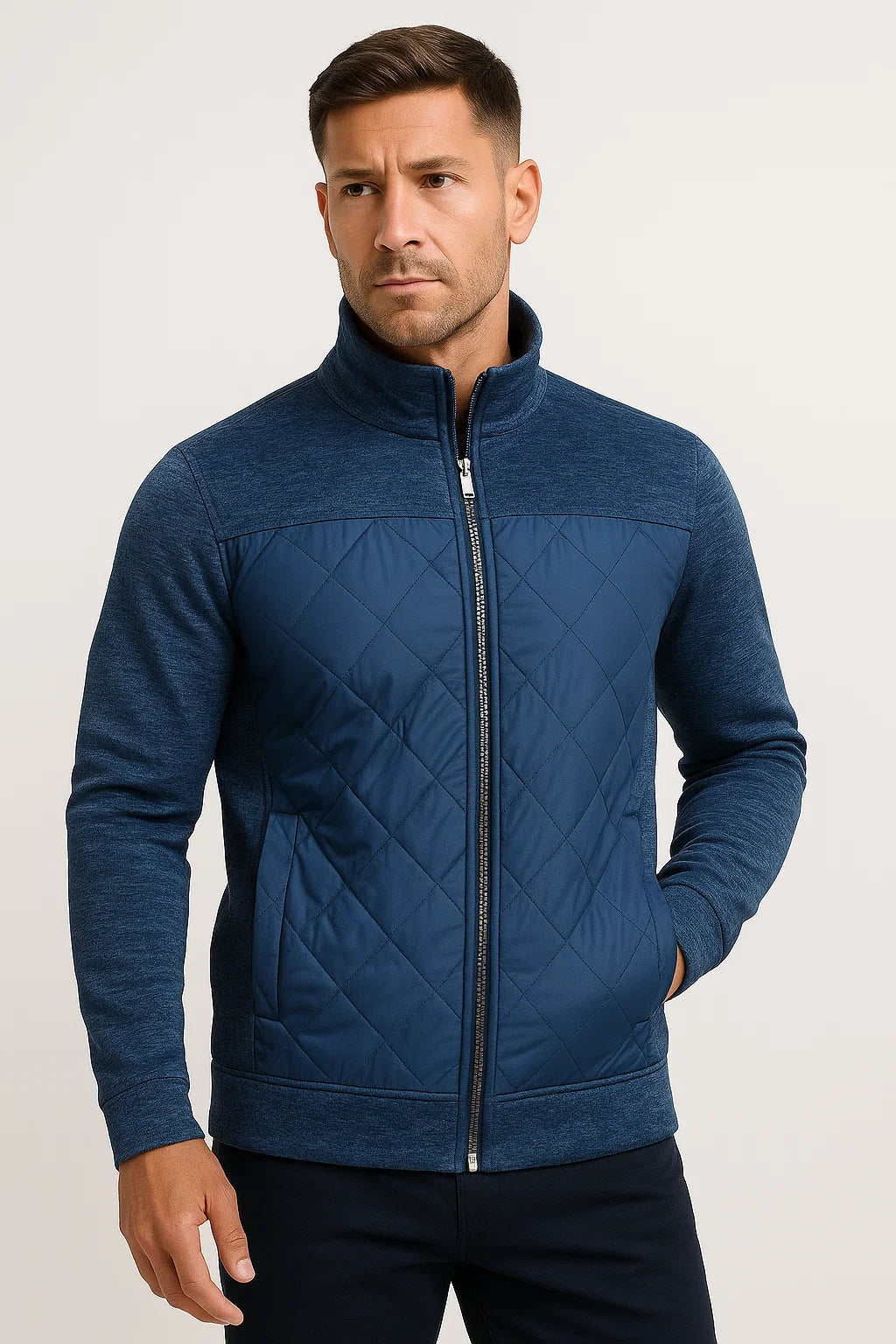 Mens Casual Vest Lightweight Fabric Zipper Design 5
