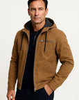 Mens Vintage Winter Jacket Brown Structured Design Comfortable Fit 1
