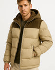 Mens Puffer Jacket Lightweight Insulated with Hood and Pockets 2