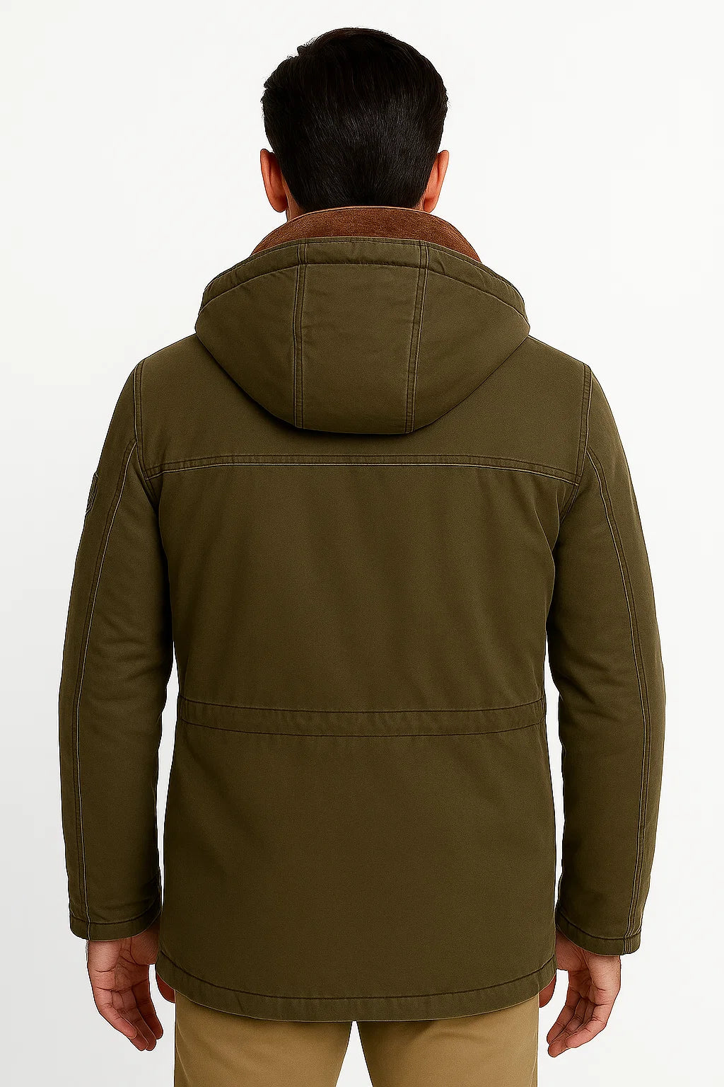 Mens Waterproof Puffer Jacket with Removable Hood 2