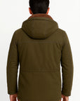 Mens Waterproof Puffer Jacket with Removable Hood 2
