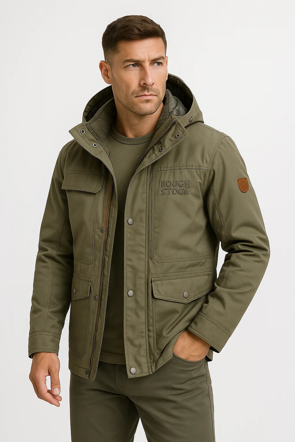 Mens Insulated Waterproof Puffer Jacket for Outdoor Activities 1