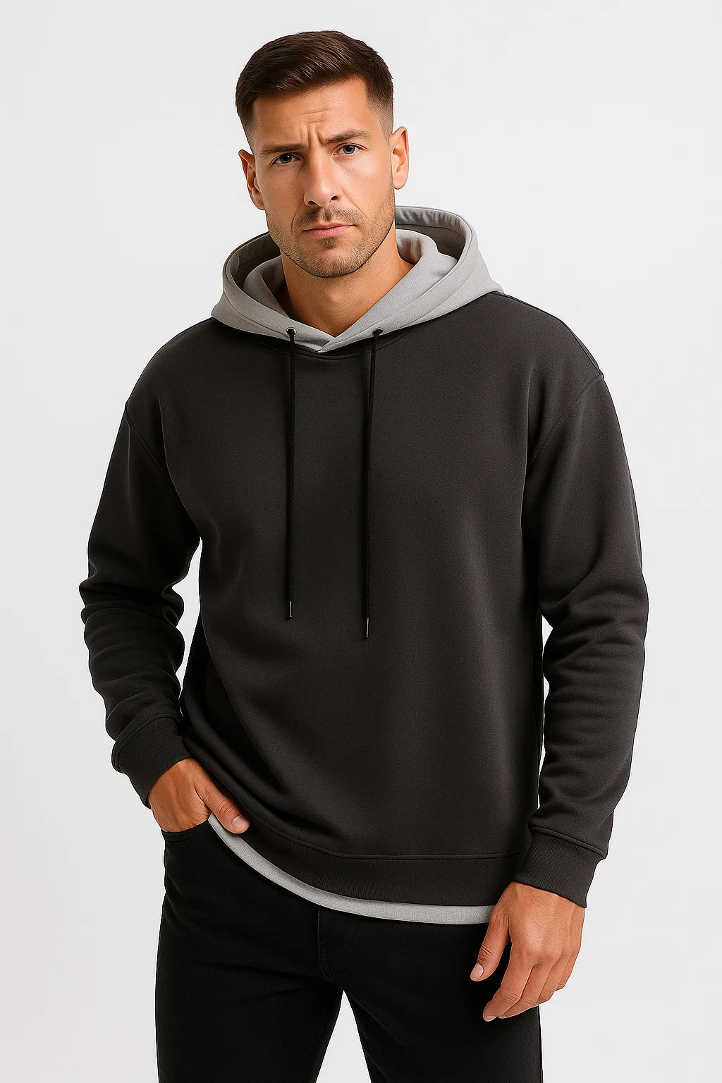Mens Hoodie in Soft Fabric for Casual Fit – Comfortable Autumn Sweatshirt Available in Multiple Sizes 1