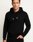 Mens Hoodie Cotton Waffle Knit Casual Warm Layering 1