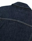 Womens Denim Jacket Blue Loose Fit Vintage With Pockets Long Sleeves Classic Collar 5