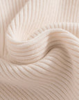 Womens Turtleneck Sweater Beige Cashmere Soft Knit Pullover 2