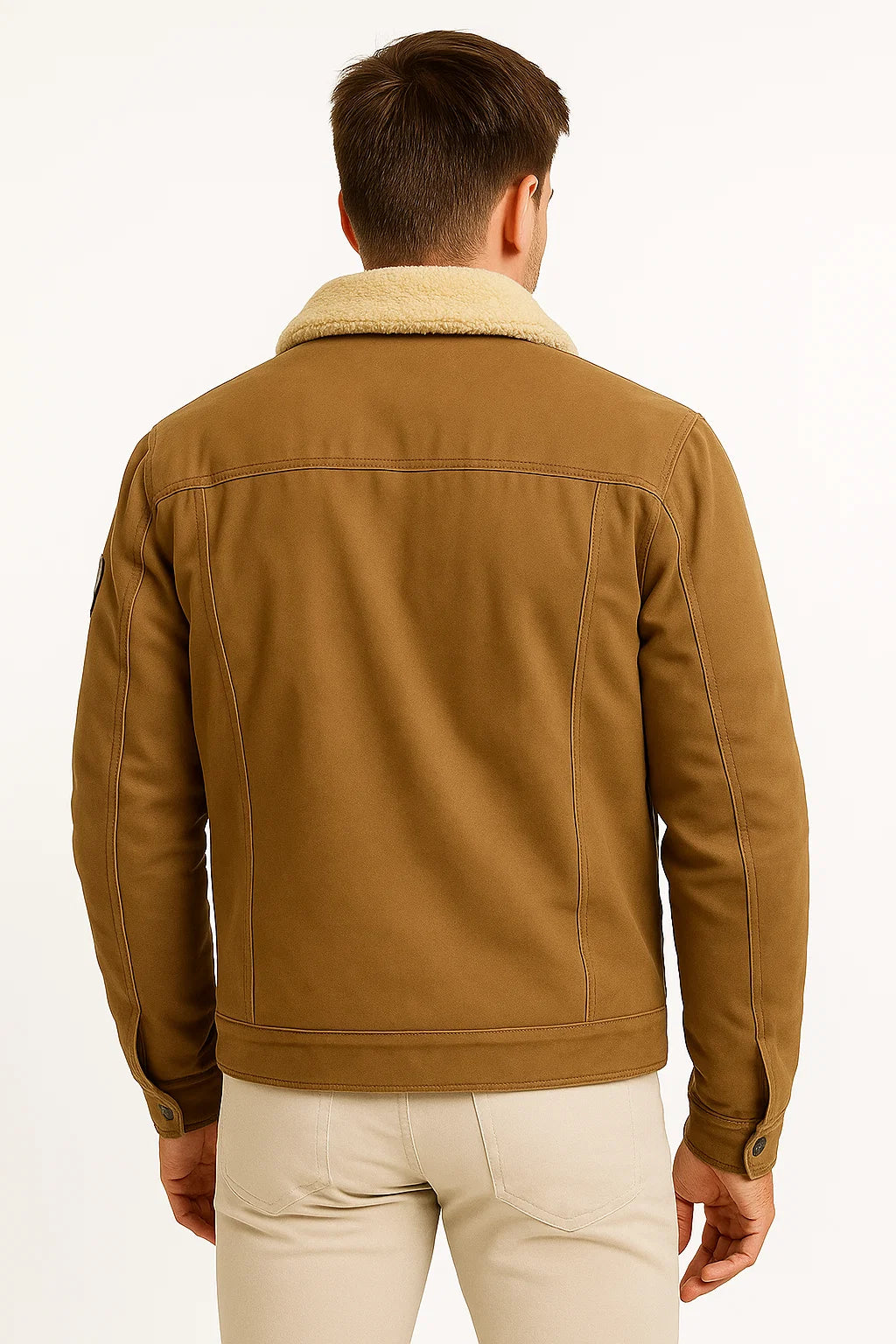 Men's Winter Jacket, Windproof Polyester Bomber with Soft Wool Lining and Multiple Pockets - Warm and Stylish for Cold Weather 2