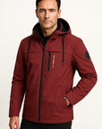 Mens Fleece Jacket Durable Material Dark Blue Sporty Design 5