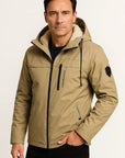 Mens Fleece Jacket Durable Material Dark Blue Sporty Design 7