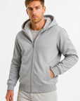 Mens Fleece Jacket Polyester Casual Winter Outdoor Hoodie 1