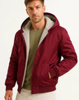 Mens Fleece Jacket Polyester Casual Winter Outdoor Hoodie 3