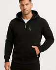 Mens Hoodie Full Zip Polyester with Adjustable Hood and Pockets – Comfortable Sweatshirt for Casual Wear and Outdoor Activities 1