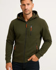 Mens Hoodie Full Zip Polyester with Adjustable Hood and Pockets – Comfortable Sweatshirt for Casual Wear and Outdoor Activities 4