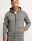 Mens Hoodie Full Zip Polyester with Adjustable Hood and Pockets – Comfortable Sweatshirt for Casual Wear and Outdoor Activities 6