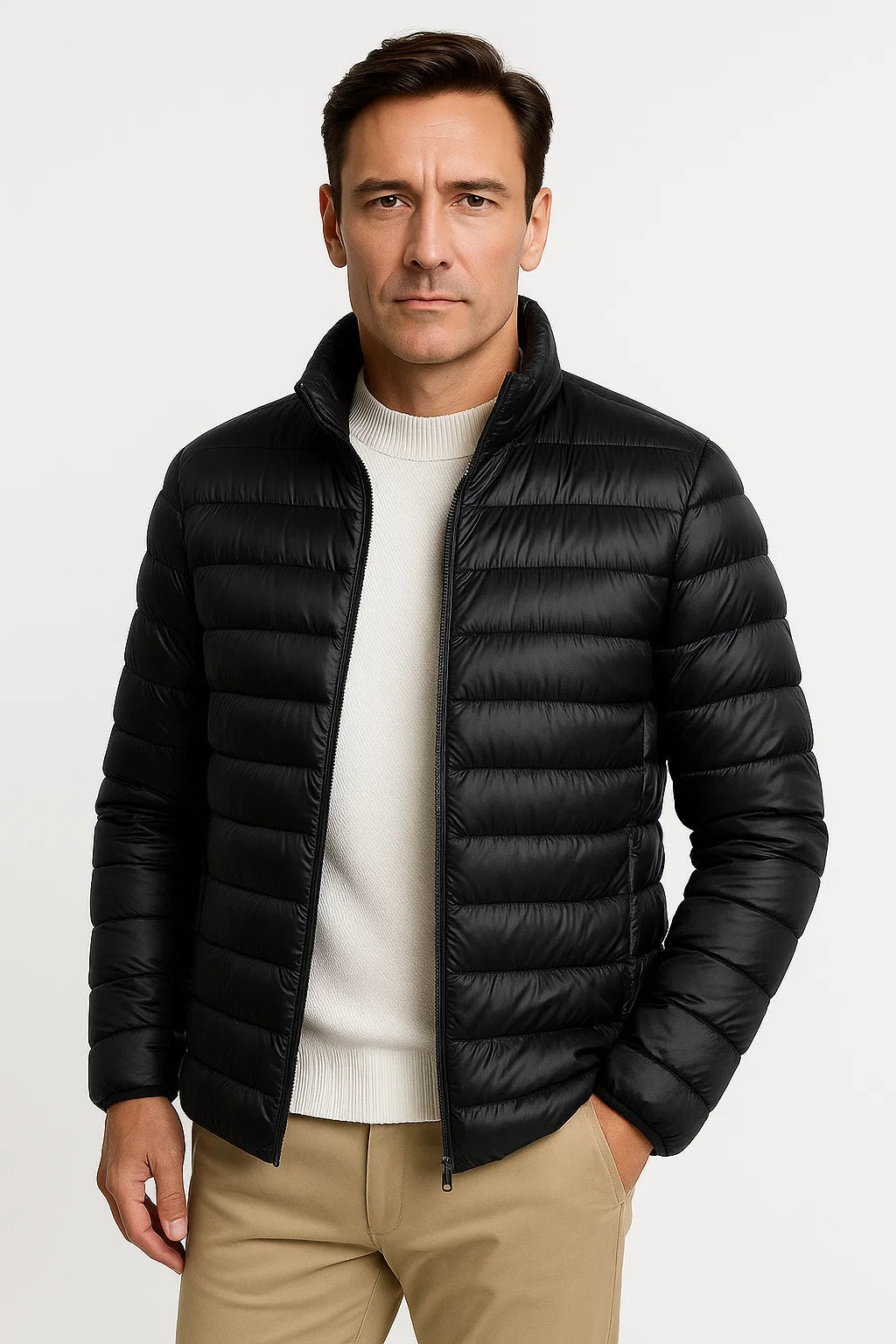 Mens Winter Jacket Insulated Puffer Bomber Style 2