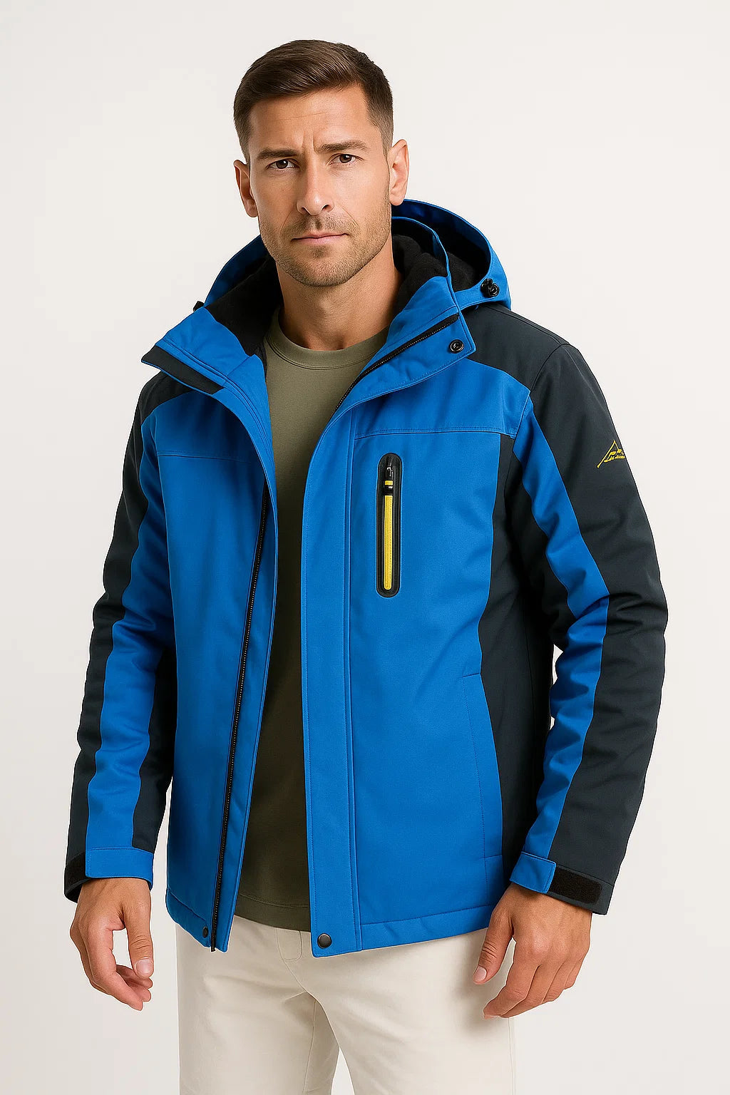 Mens Winter Jacket Waterproof Polyester Insulated Fleece Lined Windproof 4