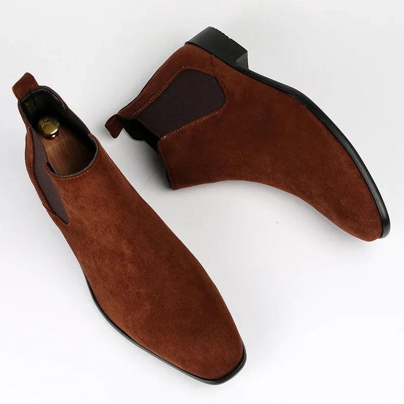 Men&#39;s Chelsea Boots Faux Suede Classic Design Slip-On