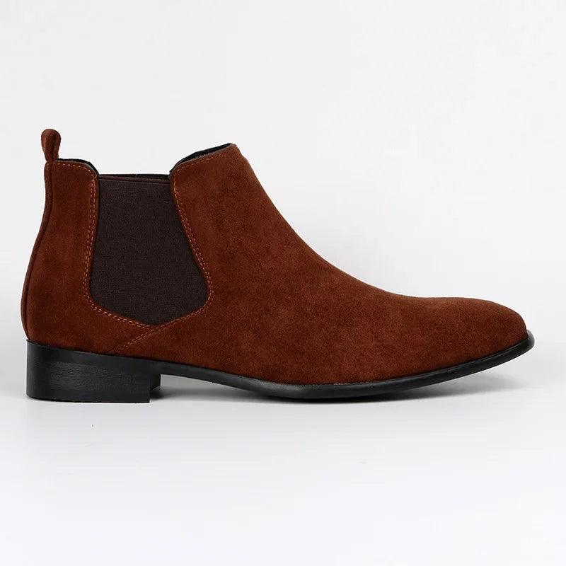 Men&#39;s Chelsea Boots Faux Suede Classic Design Slip-On