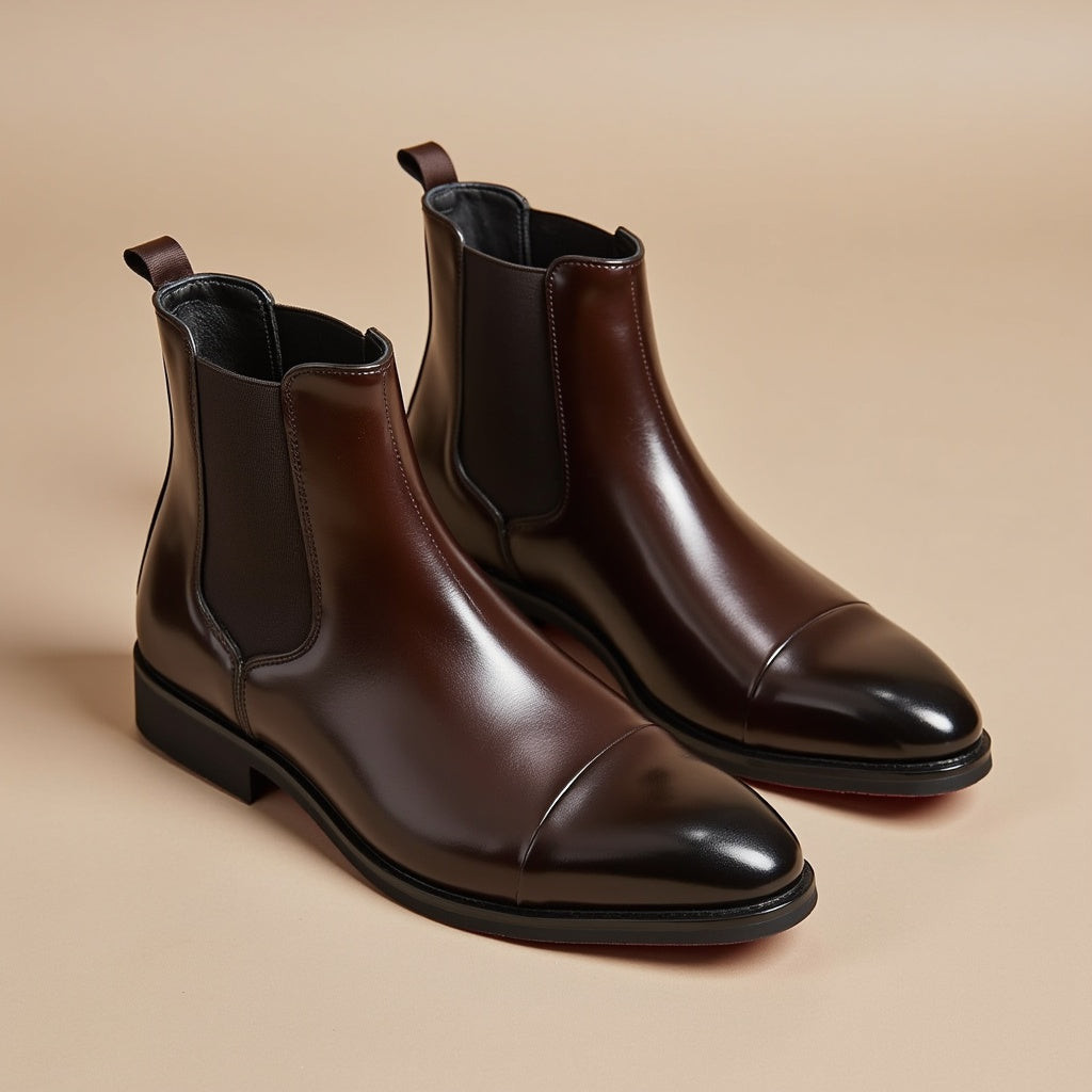 Men&#39;s Chelsea Boots Premium Leather Comfortable Everyday Wear
