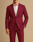 Men's Slim Fit Suit Lightweight Two Piece for Weddings and Formal Events