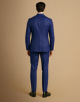 Men's Tuxedo Suit Slim Fit Three Piece with Satin Lapels for Weddings