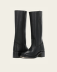 Womens Black Knee High Boots – Trendy Leather Design for Comfort and Durability, Perfect for Everyday Wear 10