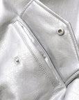 Women's Faux Leather Jacket Retro Loose Fit Short Zip Coat