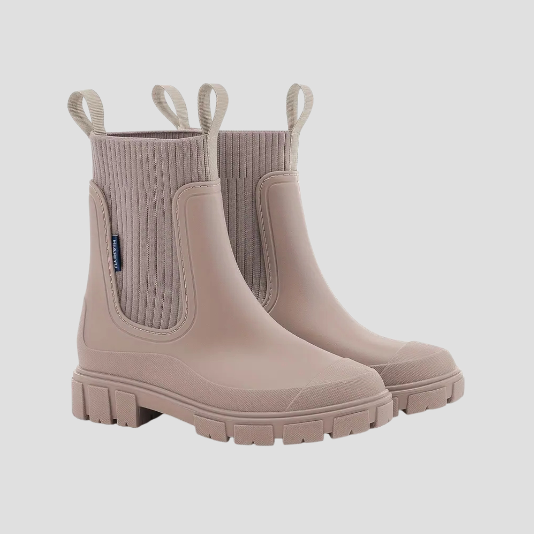 Women's Waterproof Rain Boots Ankle Length Slip-Resistant 0