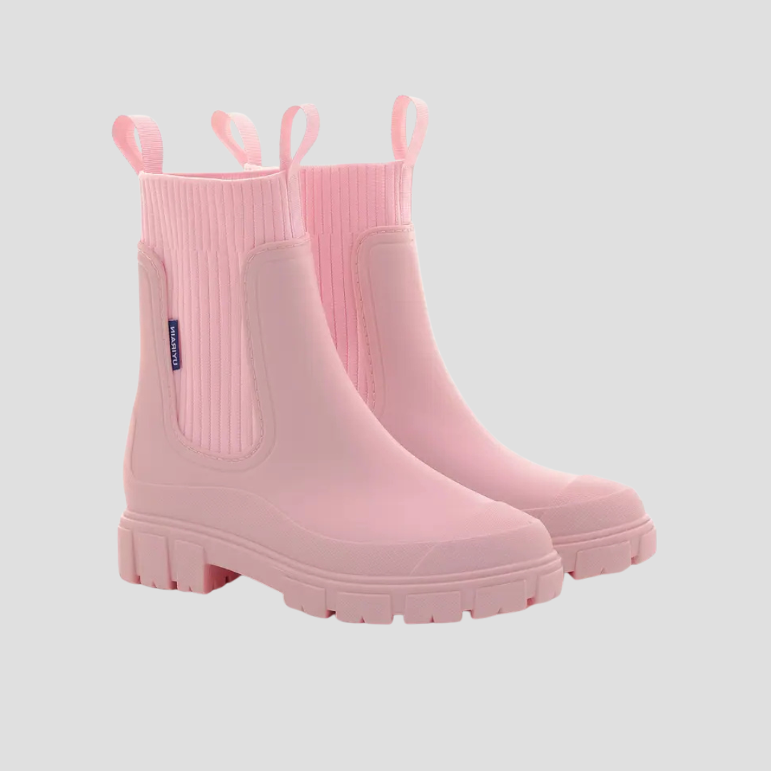 Women's Waterproof Rain Boots Ankle Length Slip-Resistant 2
